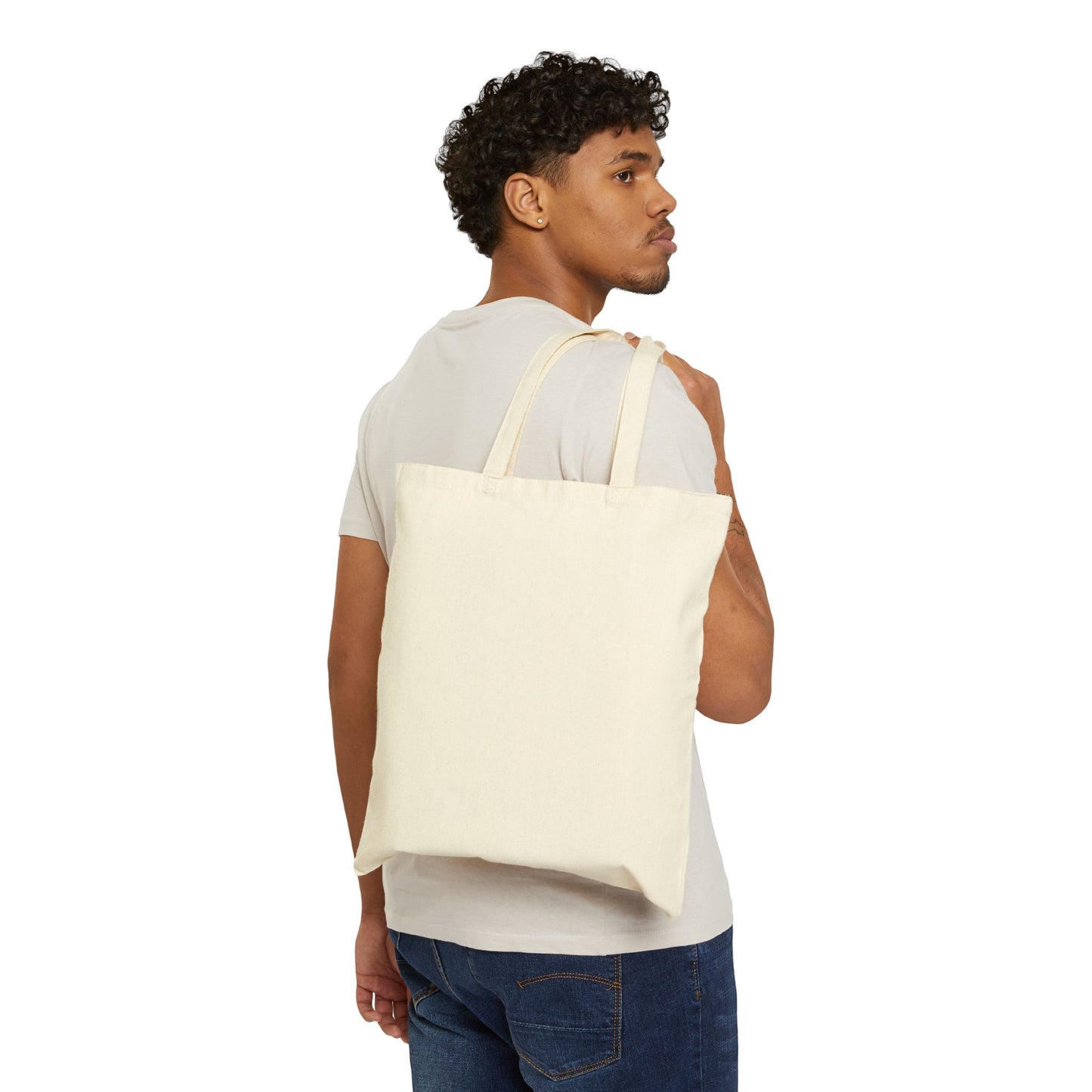 Eco-Friendly Cotton Canvas Tote Bag with Inspirational Design